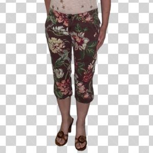 Lucky Brand * Floral Capri Jeans * Size 6 (28)
